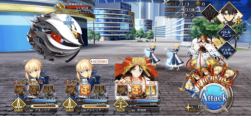 fgo-大神殿を望む都_バトル1