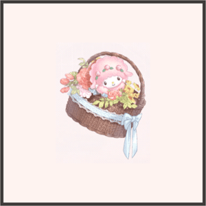 かわいいお花かご