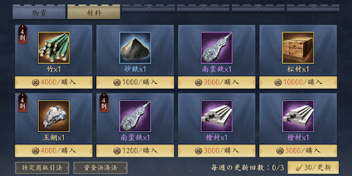 市場で材料を購入する