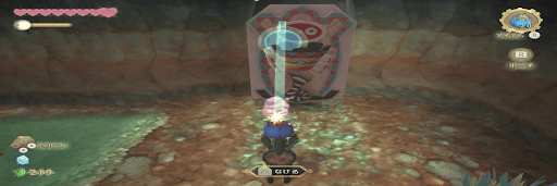 壁の燭台にバクダンを入れる