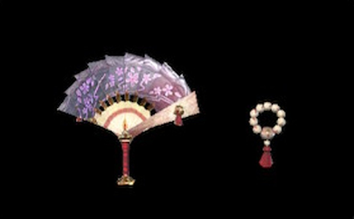 くれなゐの色扇の薄重