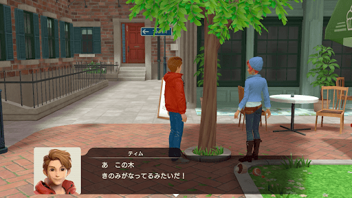 木の周辺を調査する