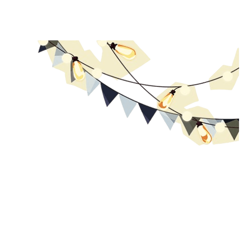 フラッグガーランドの前景（上）①