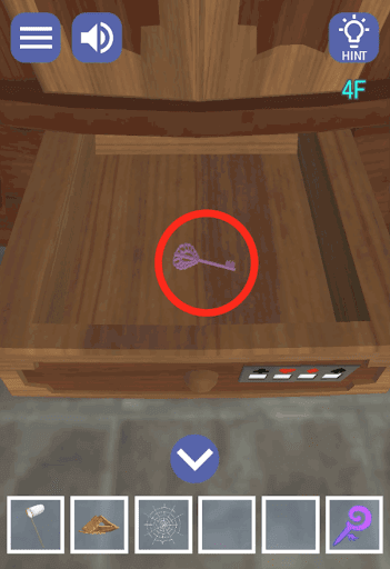 ドラゴンと魔法使いの住む塔_4階_引き出しから鍵を入手する