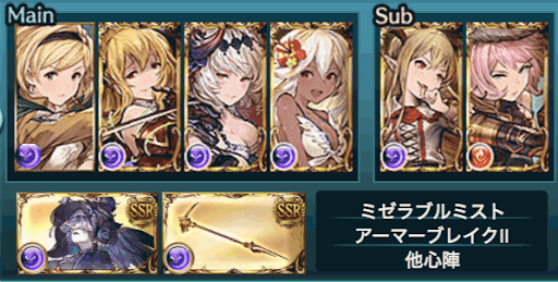 光の試練キャラ編成