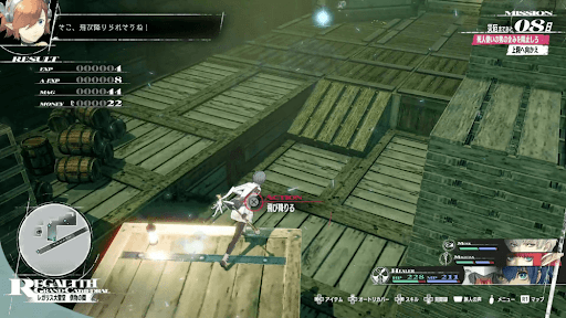 供物の間を進む