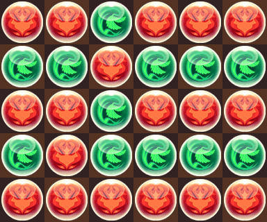 花火確定7コンボ盤面