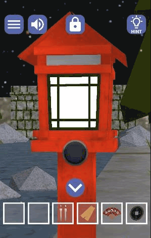 蛍の舞う星月夜_灯篭の色