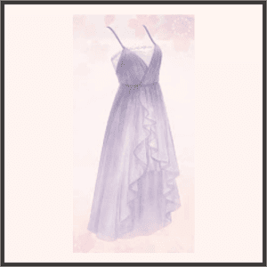 菫色のワンピース