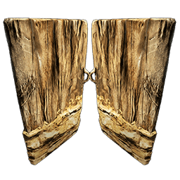 アドベの両開きのドア