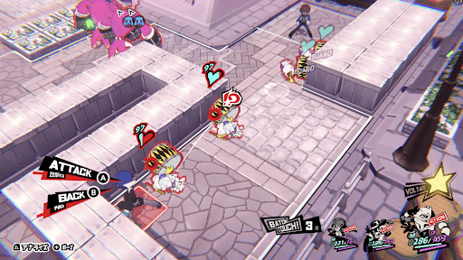 移動力の高い2人を奥へ進める