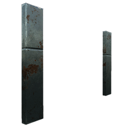 金属の両開きのドア枠