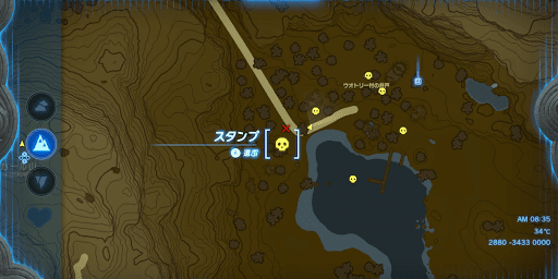 最初にマップ西側の敵を倒す