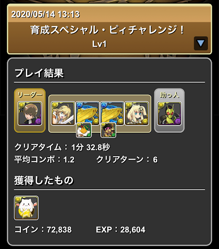 ピィチャレンジLv.1＿周回パーティ