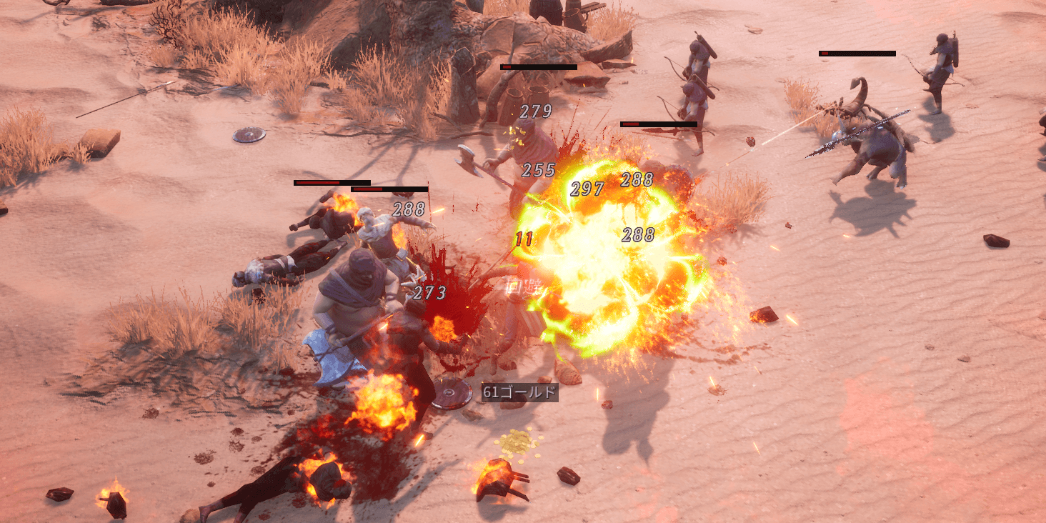 ダークディセンバー_耐久力が低く即死しやすい