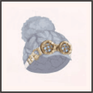 歯車ニット帽-霧