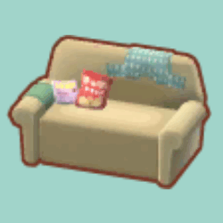 だらしないソファ