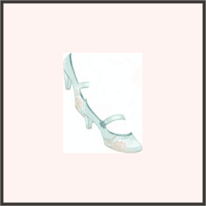 蓮葉の刺繍履（くつ）