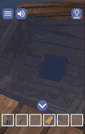 蛍の舞う星月夜_船の修理