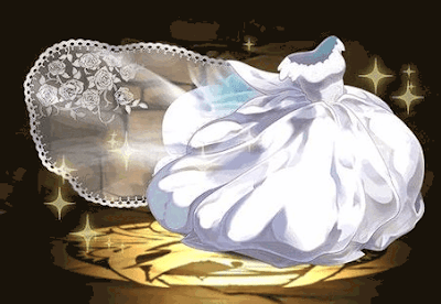 白薔薇のウェディングドレス