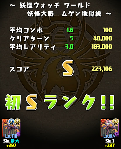 妖怪ウォッチコラボ-Sランク攻略パーティ