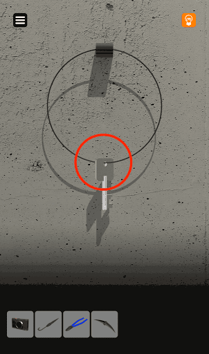 脱出ゲーム非常階段_1階_ニッパーでワイヤーを切断する