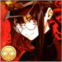 メガネ霊衣：織田金縁丸眼鏡