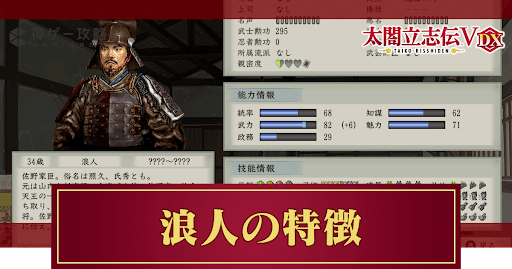 浪人の特徴とできること