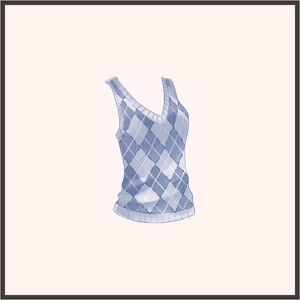 ニットベスト（青）