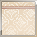 レースをあしらった壁