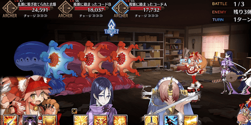 fgo-特訓効率的な掃除方法を考えよう_バトル1