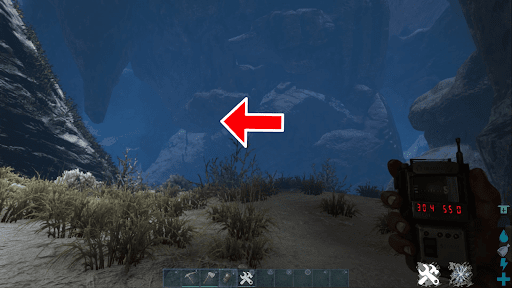 クリスタルアイルズ_強者の洞窟_分かれ道(30.4_55.0)