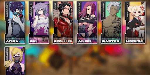 育成するキャラを3体決める