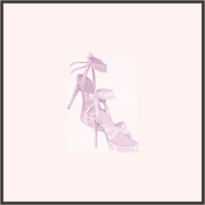 レースのダンスシューズ