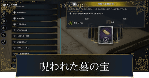 呪われた墓の宝