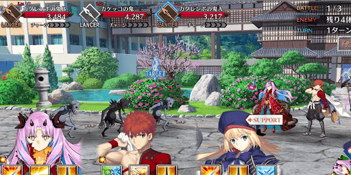 fgo-隈乃温泉十怪談その壱河伯達は遊びたい_バトル1