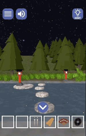 蛍の舞う星月夜_灯篭の色