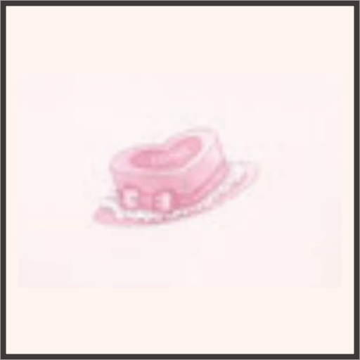 ハートのミニハット