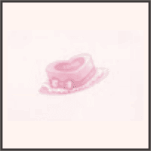 ハートのミニハット