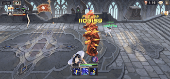 「挑戦の塔69階のバトル画面」