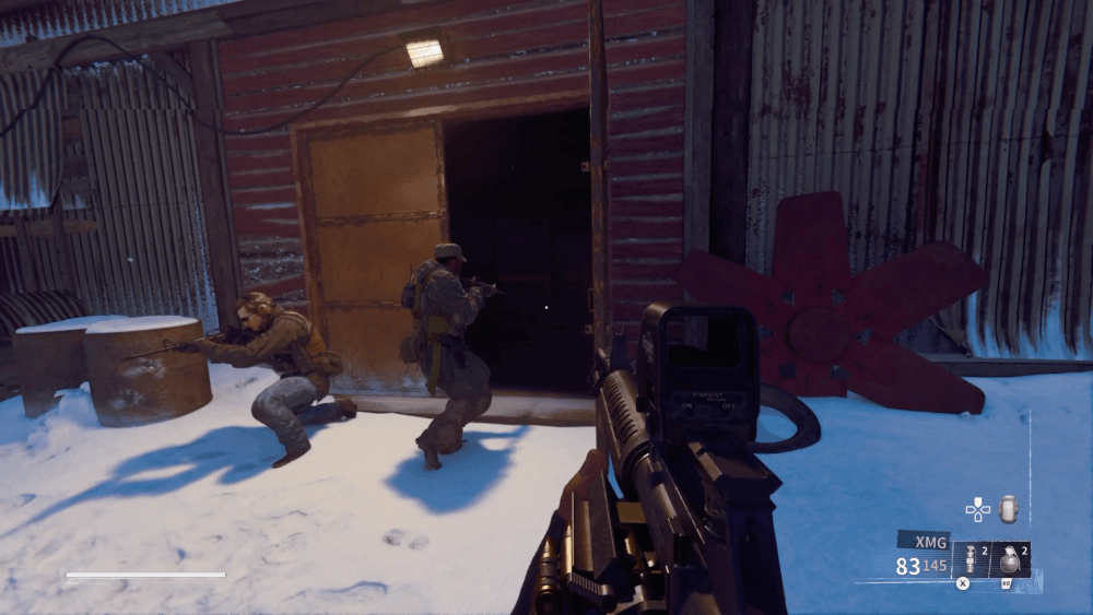 地上にいる敵を殲滅したらトンネルに入る