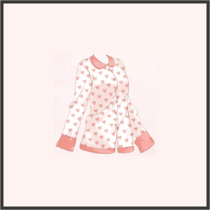 ハートのパジャマ-上