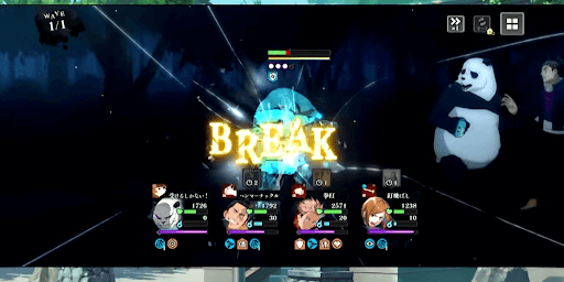 BREAK後に強力な攻撃をする