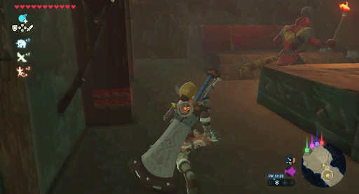 BotW_バナナを使った奥への進み方