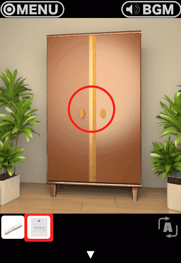 RESORT4黄昏クルーズへの脱出_お風呂場_クローゼットの扉を開ける