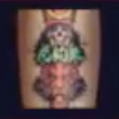 タトゥー：タイガークロウズの皮膚インプリント