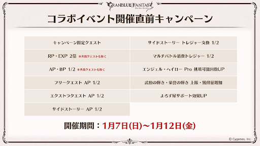 コラボ直前キャンペーン