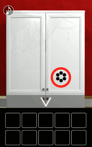 月の見える城からの脱出_テーブルの花テーブルの花