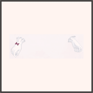 月のリボン手袋