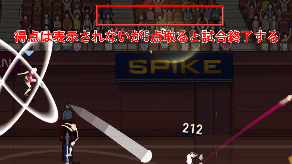 没頭した白井新を操作して5点取る